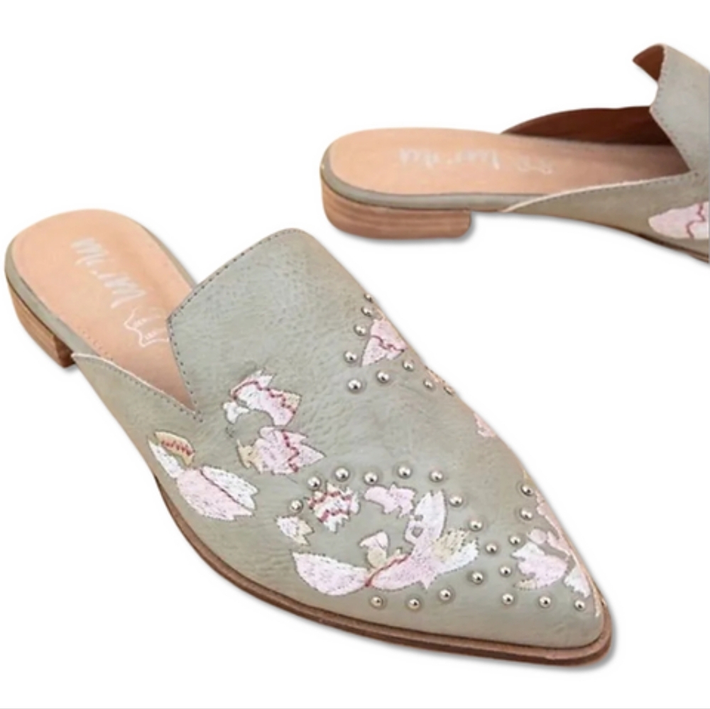 BOUTIQUE NWT Mi.iM Loafers Mules Shoes Women Size 8 Leather